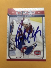 Roman Hamrlik Signed Montreal Canadiens Card 1