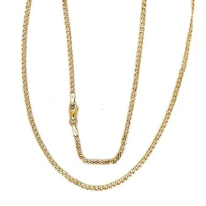 18K Gold (2mm) Figaro Necklace - Picture 1 of 5
