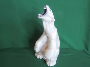 Vintage Royal Copenhagen Denmark #502 Roaring Polar Bear Figurine C.F. Liisberg - Picture 1 of 12