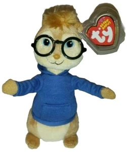 Ty Beanie Baby SIMON the Chipmunk (Alvin & The Chipmunks) 7" NEW MWMTs Plush Toy - Picture 1 of 10