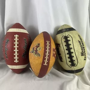 Football Lot Of 3 MacGregor Collegiate Franklin Pro Jr Night Light MN Gophers - Picture 1 of 13