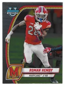 2024 Bowman University Chrome - Roman Hemby #65 (RC) - Picture 1 of 1