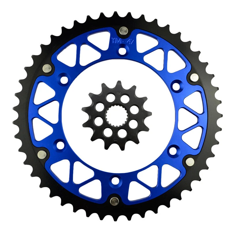 Piñones delanteros 47T traseros 13T para Yamaha WR250F YZ250F 2001-2024 YZ125 2005-2024 Foto 1 de 1