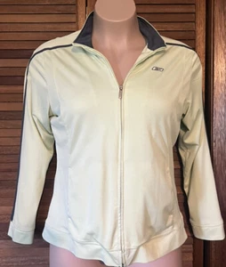 Reebok Damen leichte Jacke hellgrün und grau Reißverschluss Gr. xL - Bild 1 von 2