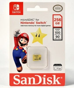 Nintendo Switch, microSDXC do Nintendo Switch / Lite, SanDisk, 256GB - Zdjęcie 1 z 2