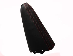FORD TRANSIT CONNECT (02-13) - Soufflet Levier De Frein Cuir - Couture Rouge - Imagen 1 de 1