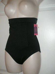 Empetua Small schwarz High Waist Shapewear Höschen glatt Bauch & Liebe Griffe Neu mit Etikett - Bild 1 von 12