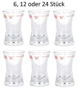 6 | 12 oder 24 Schnapsgläser 0,2cl Stamper Stamperl Pinneken Pinnken - Bild 1 von 7