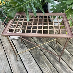 MCM Metalltisch. Vielseitig. Ohne Kristallplatte. Schwer. 20,5”x 13”x 19,5” Höhe - Bild 1 von 17