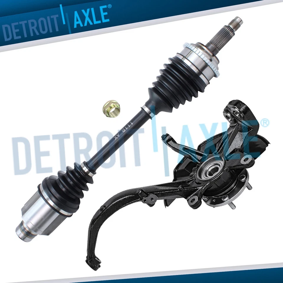 Front Right Steering Knuckle Wheel Bearing Hub Axle Shaft for Fusion Milan MKZ - Image 1 of 4