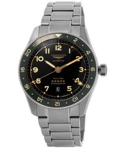 New Longines Spirit Zulu Time Anthracite Dial Steel Men's Watch L3.812.4.63.6 - Picture 1 of 3