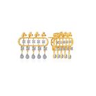 041Ct Graceful Tribe 14K Gold Diamond Studs Earrings By Senco Gold Gift For Her