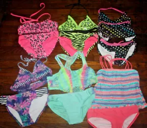 Girls Beach Wear-Swimsuit Lot SIZE 10 SIX 6 CUTE SWIMSUITS JUSTICE - Picture 1 of 7