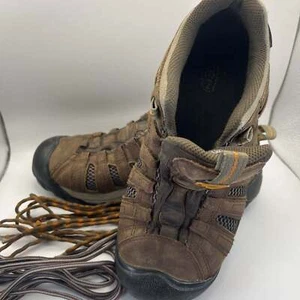Keen Voyager Low Hiking Shoes Mens Size 8 Brown Leather Boot - Picture 1 of 7