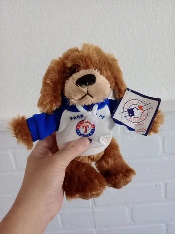 Official Texas Rangers Plush Dog Baseball Good Stuff / MLBP 2009 Stuffed Animal Cover