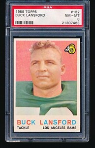 1959 Topps BUCK LANSFORD #152 PSA 8