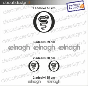 Kit Adesivi Camper  scritte Elnagh Decals - Imagen 1 de 1