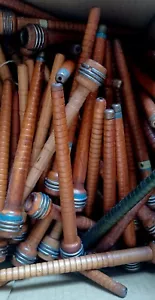 LOT 10 Vint Wooden Weaving PIRNs Bobbins Spools 2 Szs 8.6 in & 9.3 Got HUNDREDS - Picture 1 of 3