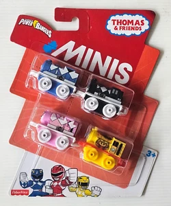 Thomas & Friends Power Rangers Minis 4 Mini Train Cars 2016 Sealed - Picture 1 of 2