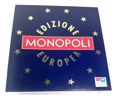 MONOPOLI EDIZIONE EUROPEA GIOCO IN SCATOLA EDITRICE GIOCHI VINTAGE COMPLETO - Immagine 1 di 4