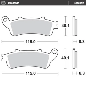 MotoMaster Rear Brake Pads for Honda NT650V DEAUVILLE 2003-2006 RoadPRO Ceramic  - Picture 1 of 1