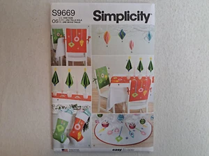 Simplicity Pattern - Christmas Decor (One Size) #S9669 - Uncut - Picture 1 of 6