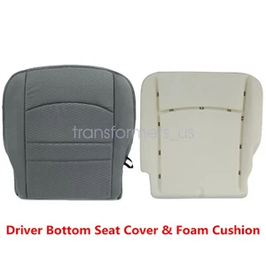 Driver Bottom Seat Cover & Foam Cushion For 2013-2018 Dodge Ram 1500 2500 3500 - Picture 1 of 14