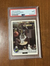 1992 Classic Shaquille O’neal  Draft Picks PSA 9 MINT Rookie Card  RC