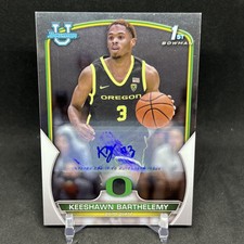 Keeshawn Barthelemy 2022-23 Bowman Chrome University Autograph 1st Bowman #17