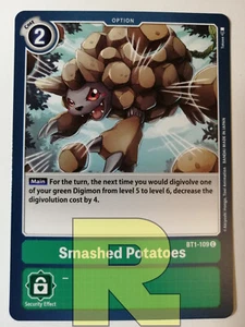 2x Smashed Potatoes ® BT1-109 C ® Comune ® Digimon Ver.1.0 ® Inglese  - Picture 1 of 1
