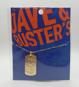 Dave and Busters & Dog Tag Winners Circle Necklace Logo Prize - Picture 1 of 3