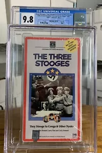 CGC Graded 9.8 A+ VHS The Three Stooges: They Stooge To Conga & Other Nyuks 1989 - Picture 1 of 6