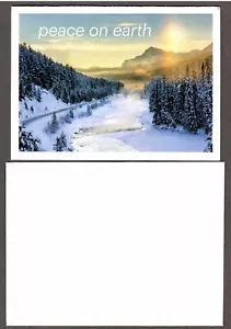 Peace on Earth Habitats Christmas Card with Envelope - I Combine S/H - Picture 1 of 2