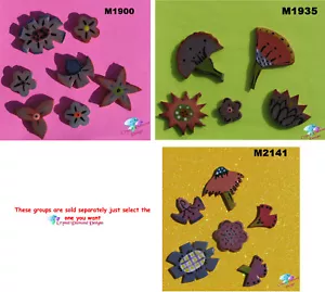 VERSCHIEDENE BLUMEN - HANDGEFERTIGTE KERAMIK MOSAIKFLIESEN (Wählen Sie Ihre Gruppe) #17 - Bild 1 von 4
