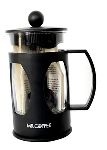 Vintage Mr. Coffee Black/Clear 20 oz French Press Coffee Maker 7416401 - Picture 1 of 9