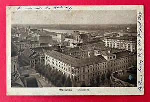 AK WARSCHAU in Polen 1. WK 1917 Totalansicht Stadtansicht ( 156245 - Bild 1 von 2