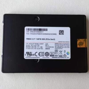 Samsung PM983 7.68TB SSD U.2 Solid State Drive MZ-QLB7T60 MZQLB7T6HMLA-00007 - Picture 1 of 3