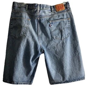 Levi's 569 Jeansshorts Herren Größe 42 Blau Denim Loose Fit Wasserlos - Bild 1 von 8