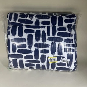 Dog Pillow Mozaic Company 23.5" x 21" x 5" Sturdy White with Blue Spots - Picture 1 of 6