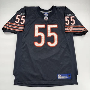 Chicago Bears Jersey Mens 50 Navy NFL Football Lance Briggs 55 Reebok Stitched - Picture 1 of 10