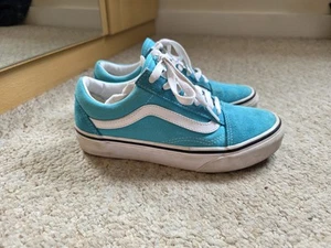 Vans Old Skool Scuba Blue Trainers UK Size 3 - Picture 1 of 11
