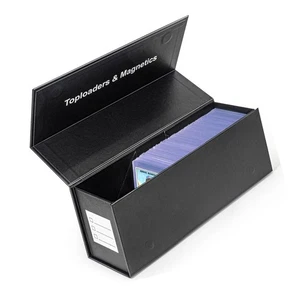 Caja de Almacenamiento Top Loaders para Tarjetas Coleccionables, Cierre Magnético Vertical Deportes C... - Imagen 1 de 7
