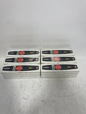 Лот из 24 винтажных полувлажненных акварельных красок Dixon Prang половинки сковородок сделано в США с кистью - Изображение 1 из 4