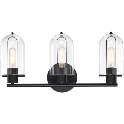 Designers Fountain D332M-3B-MB Skylar 浴室梳妆灯哑光黑色 — 第 1/4 张图片