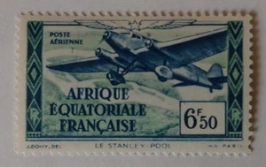 Französische Äquatorialafrika Luftpostmarke, 1937, sc#C6, postfrisch, VLH, OG - Bild 1 von 2