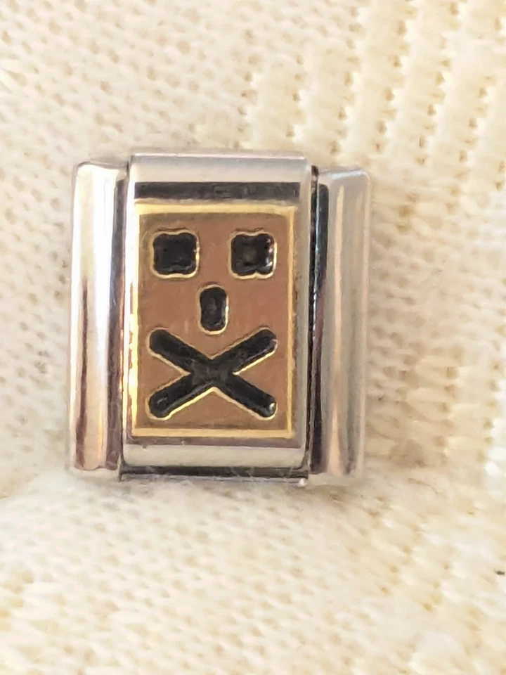 Authentic Zoppini Classic 9mm Italian Charm Speak No EVIL Computer Sign C17 - Image 1 of 4