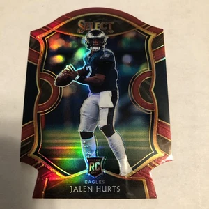 2020 Panini Select - Concourse Jalen Hurts #50 Red Prizm Die-Cut (RC) 2 - Bild 1 von 7