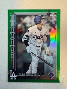 2025 Topps Update Shohei Ohtani Nod and Smile Green Foil /99 #US84 - Bild 1 von 2