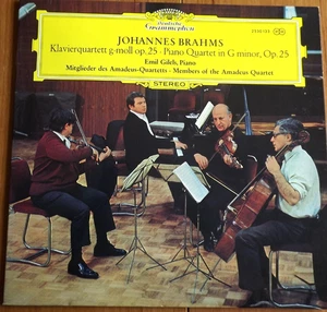 DG 2530 133 - Brahms: Piano Quartet in G Minor - Gilels/Amadeus Quartet - VGC - Picture 1 of 2