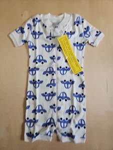 Neu mit Etikett Hanna Anderson BEEP BEEP CARS 2-WEGE-REISSVERSCHLUSS SHORTIE SCHLAFANZUG 75 12-18 m - Bild 1 von 6